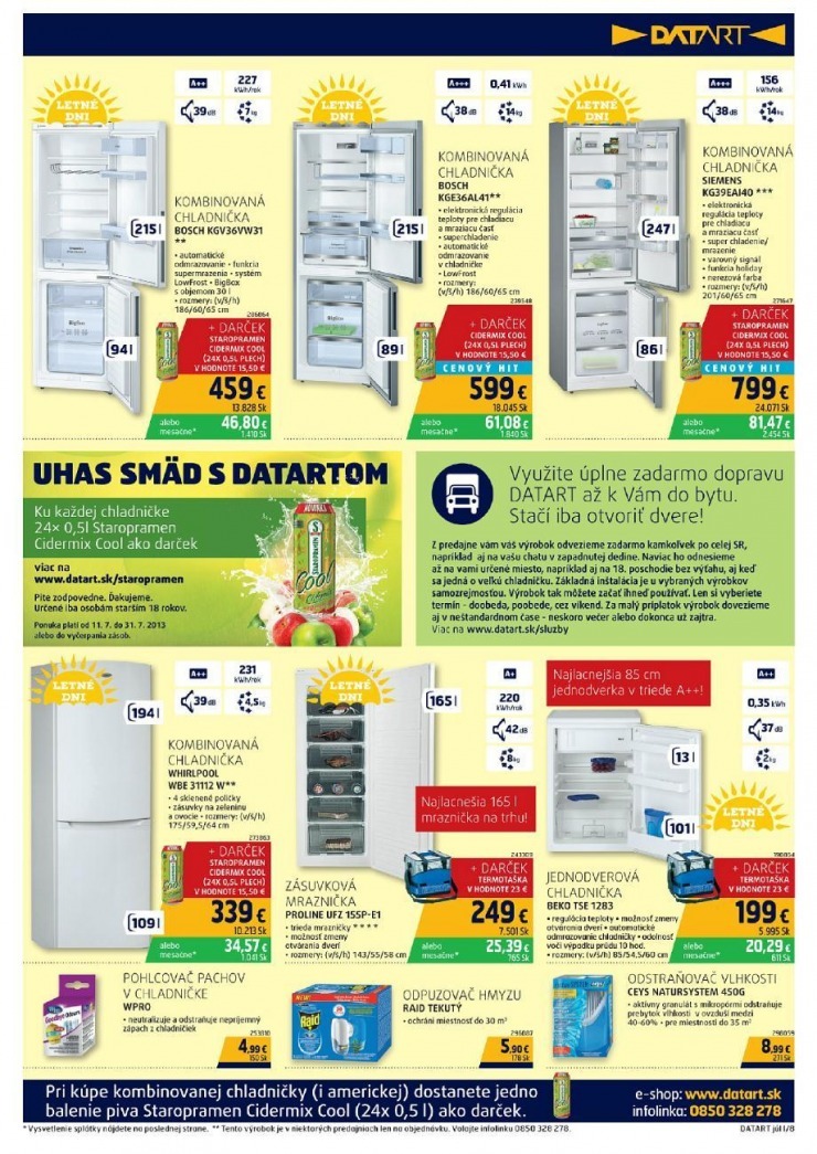leták Datart letné ceny strana 8 leták Datart letné ceny strana 8