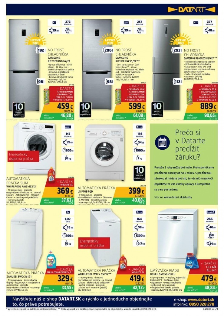 leták Datart letné ceny strana 9 leták Datart letné ceny strana 9