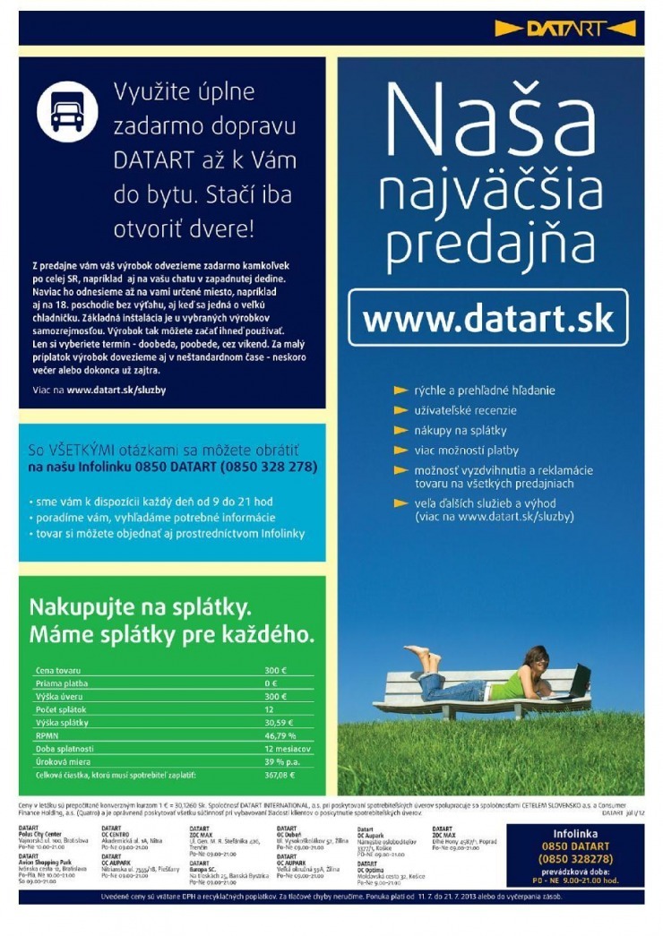leták Datart letné ceny strana 12 leták Datart letné ceny strana 12
