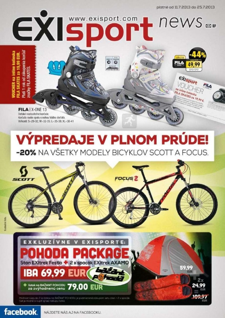 leták EXIsport - výpredaj v plnom průde strana 4 leták EXIsport - výpredaj v plnom průde strana 4