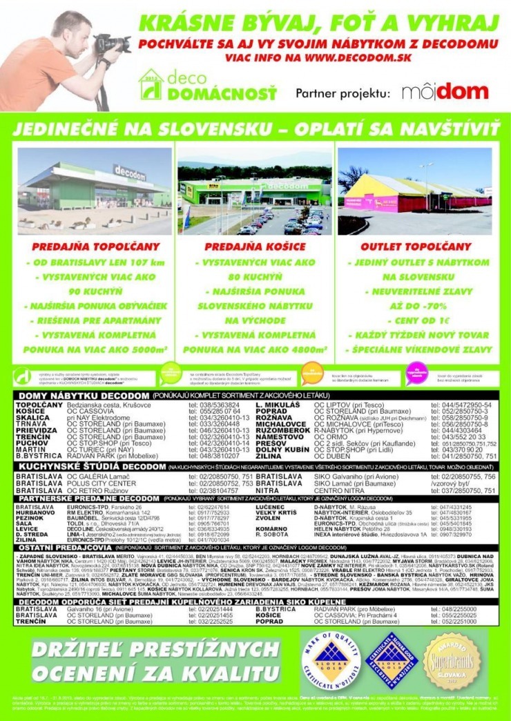 leták akčná ponuka Decodom strana 16 leták akčná ponuka Decodom strana 16