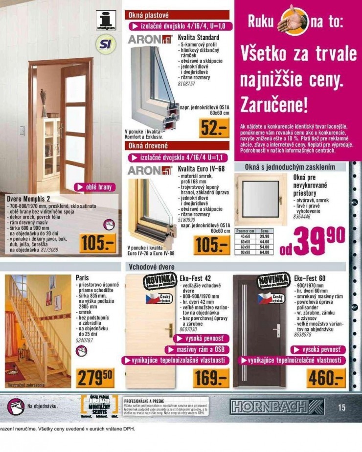 leták akčný leták HORNBACH strana 15 leták akčný leták HORNBACH strana 15