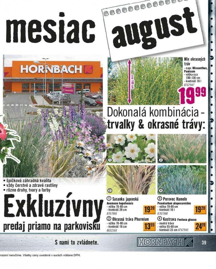 leták akčný leták HORNBACH strana 39 leták akčný leták HORNBACH strana 39