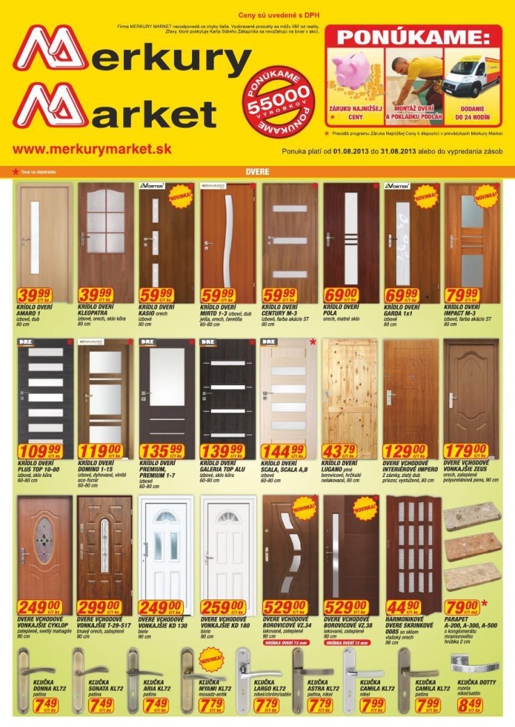 leták akciový leták Merkury Market strana 1 leták akciový leták Merkury Market strana 1