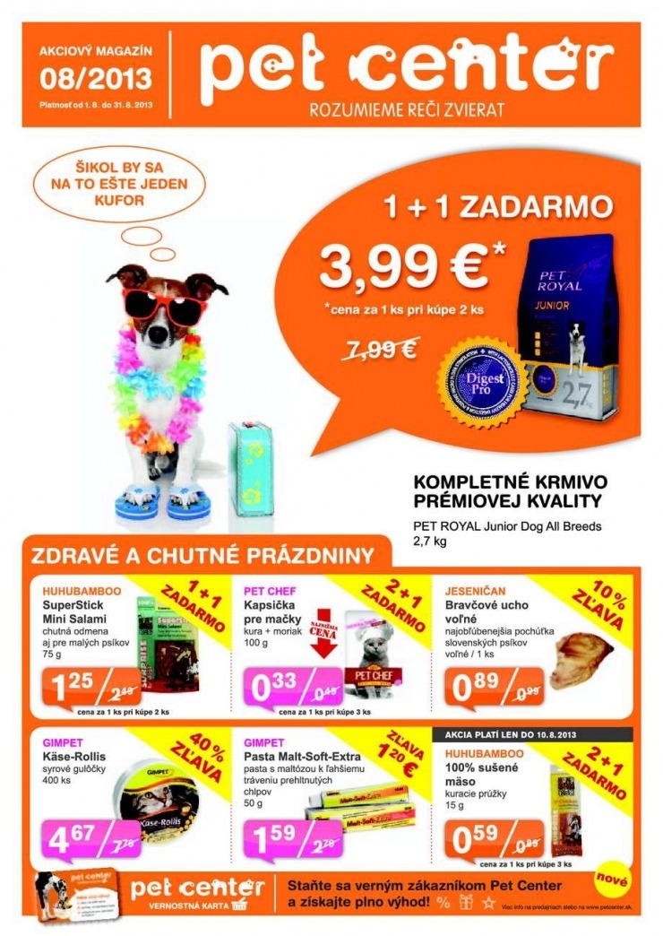 leták Pet Center akčný leták strana 1 leták Pet Center akčný leták strana 1