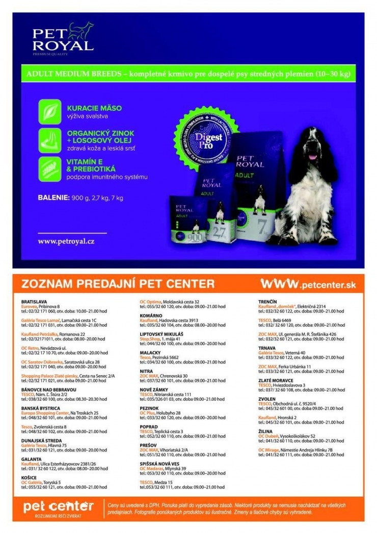 leták Pet Center akčný leták strana 8 leták Pet Center akčný leták strana 8