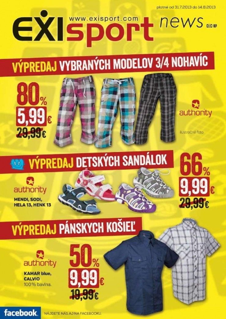 leták EXIsport - výpredaj roka strana 8 leták EXIsport - výpredaj roka strana 8