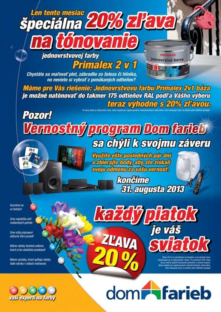 leták Dom farieb augusrová ponuka strana 2 leták Dom farieb augusrová ponuka strana 2