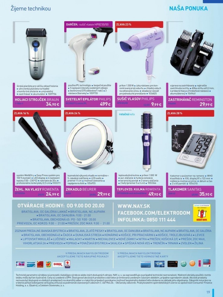 leták leták NAY Elektrodom - novinky strana 19 leták leták NAY Elektrodom - novinky strana 19