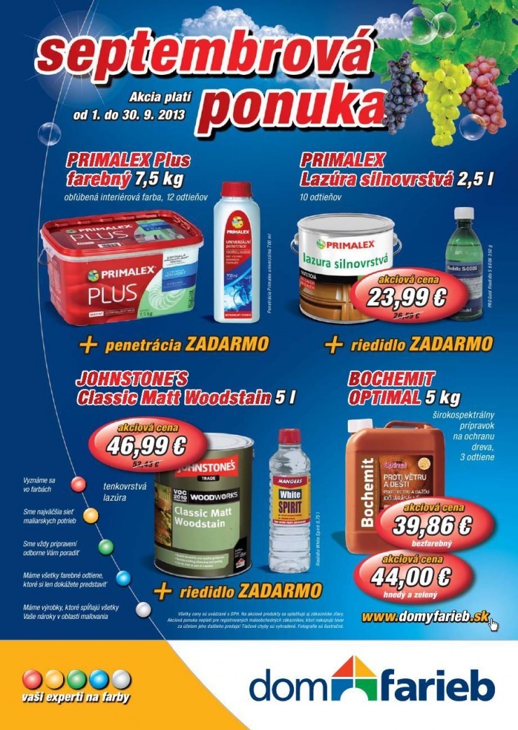 leták Dom farieb akciový leták strana 1 leták Dom farieb akciový leták strana 1