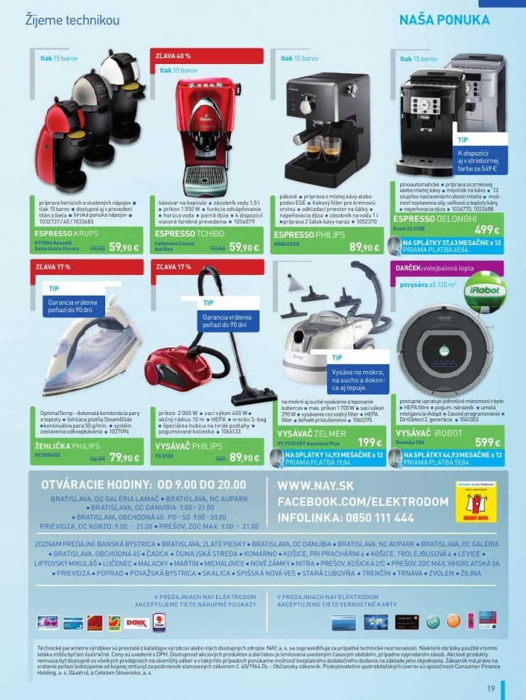 leták NAY Elektrodom mimoriadný leták strana 19 leták NAY Elektrodom mimoriadný leták strana 19