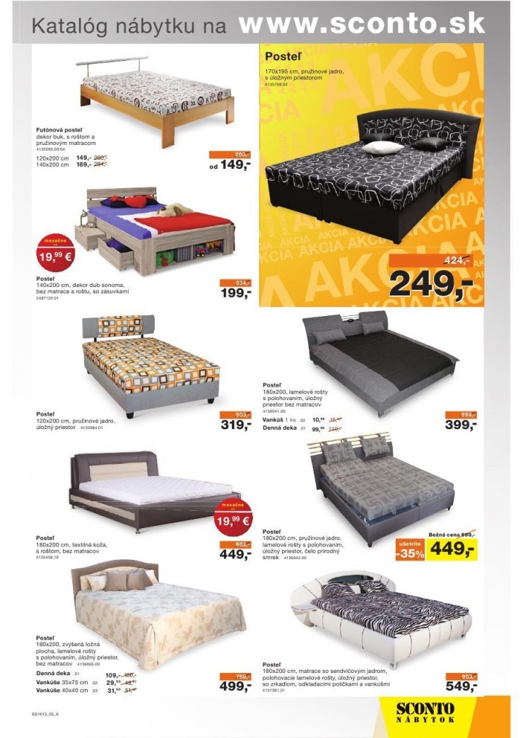 leták leták Sconto nábytok - spálne strana 5 leták leták Sconto nábytok - spálne strana 5
