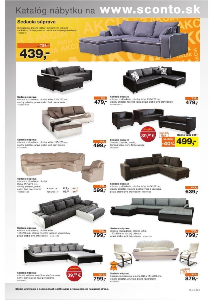 leták leták Sconto nábytok - spálne strana 8 leták leták Sconto nábytok - spálne strana 8