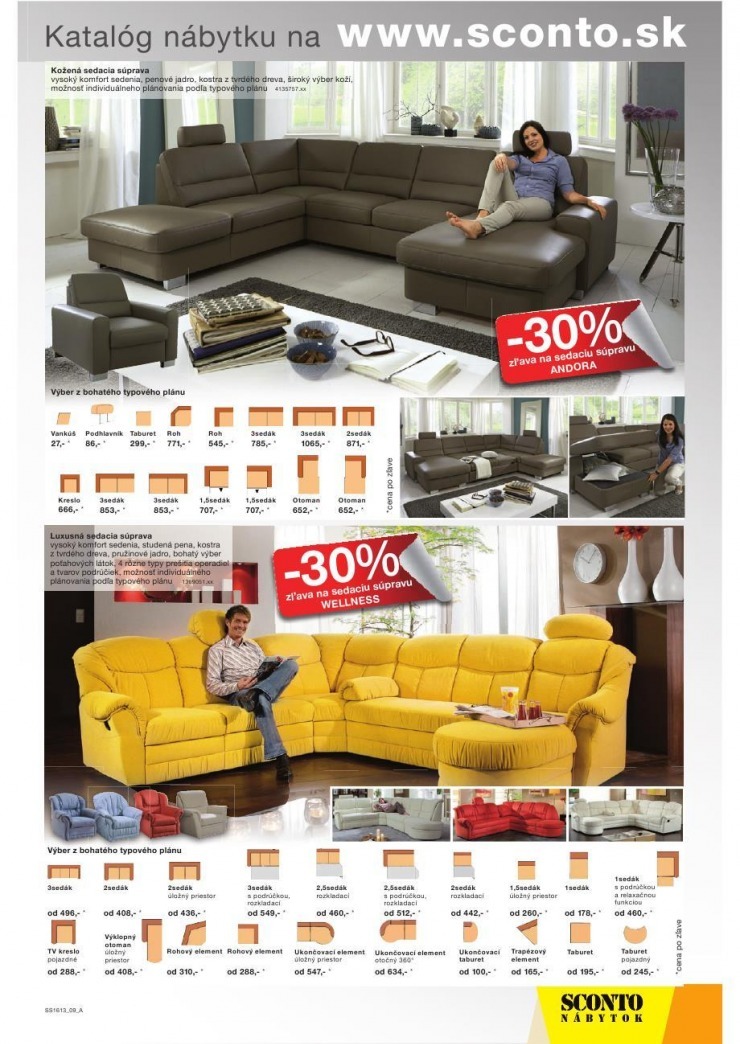 leták leták Sconto nábytok - spálne strana 9 leták leták Sconto nábytok - spálne strana 9
