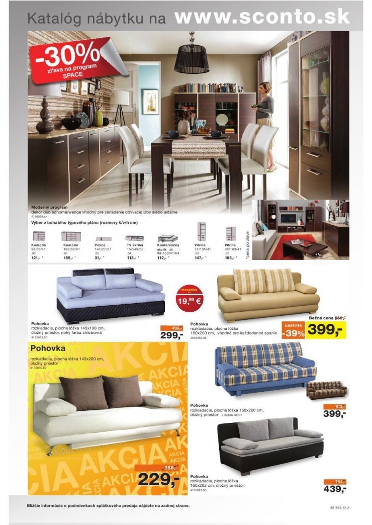 leták leták Sconto nábytok - spálne strana 12 leták leták Sconto nábytok - spálne strana 12