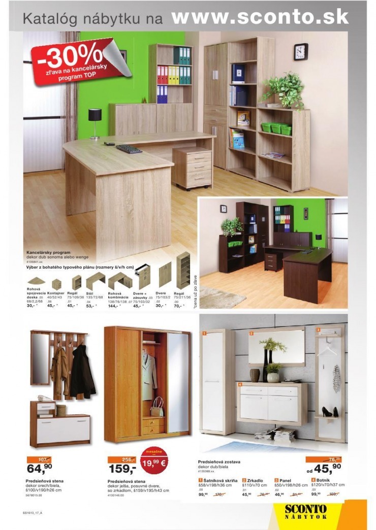 leták leták Sconto nábytok - spálne strana 17 leták leták Sconto nábytok - spálne strana 17