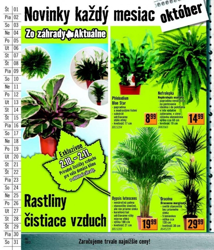 leták akčný katalóg HORNBACH strana 46 leták akčný katalóg HORNBACH strana 46