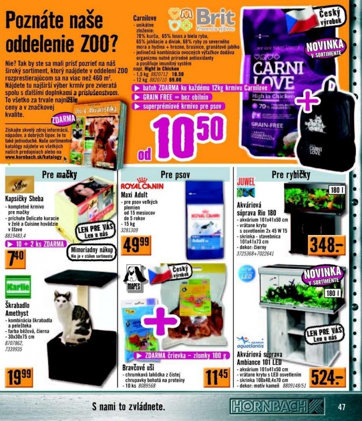 leták akčný katalóg HORNBACH strana 47 leták akčný katalóg HORNBACH strana 47