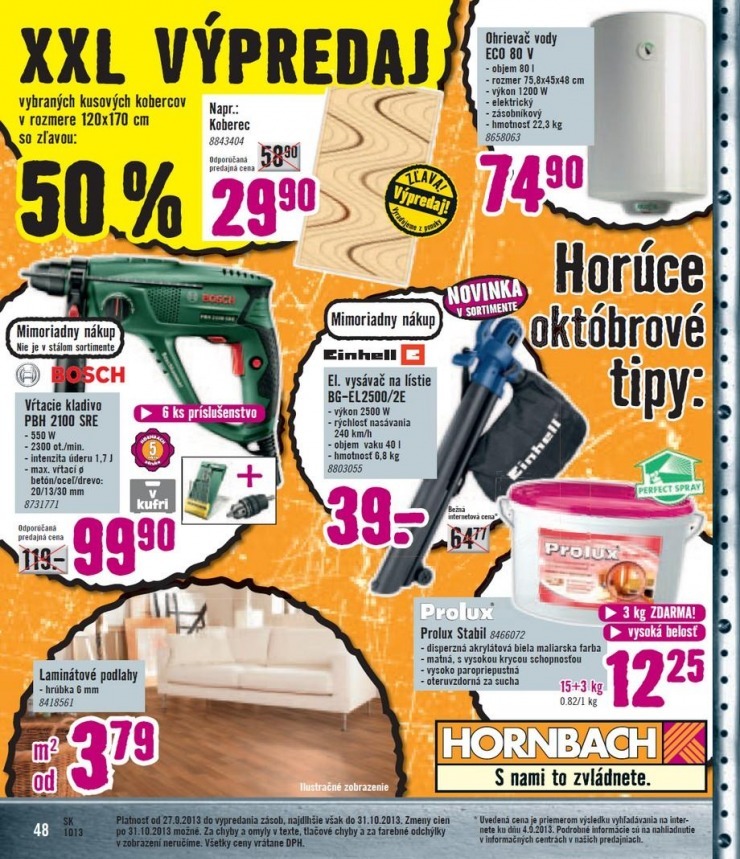 leták akčný katalóg HORNBACH strana 48 leták akčný katalóg HORNBACH strana 48