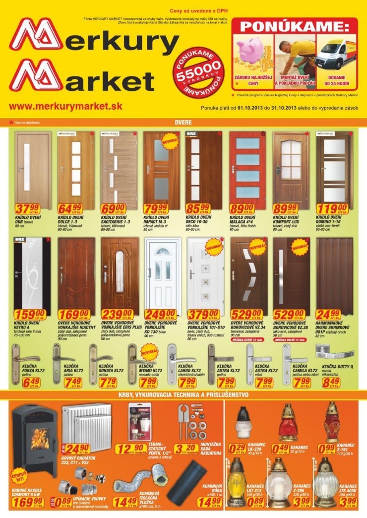 leták akčný leták Merkury Market strana 1 leták akčný leták Merkury Market strana 1
