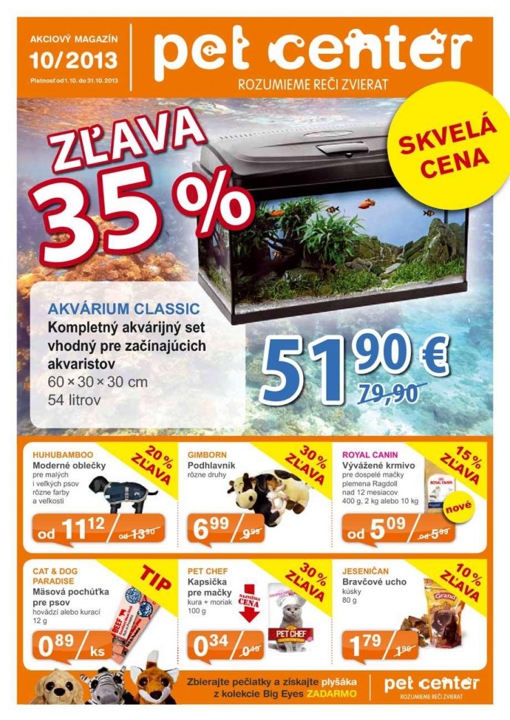 leták mimoriadný leták Pet Center strana 1 leták mimoriadný leták Pet Center strana 1