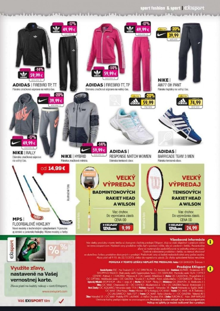 leták EXIsport leták - pripravte sa na zimu strana 3 leták EXIsport leták - pripravte sa na zimu strana 3