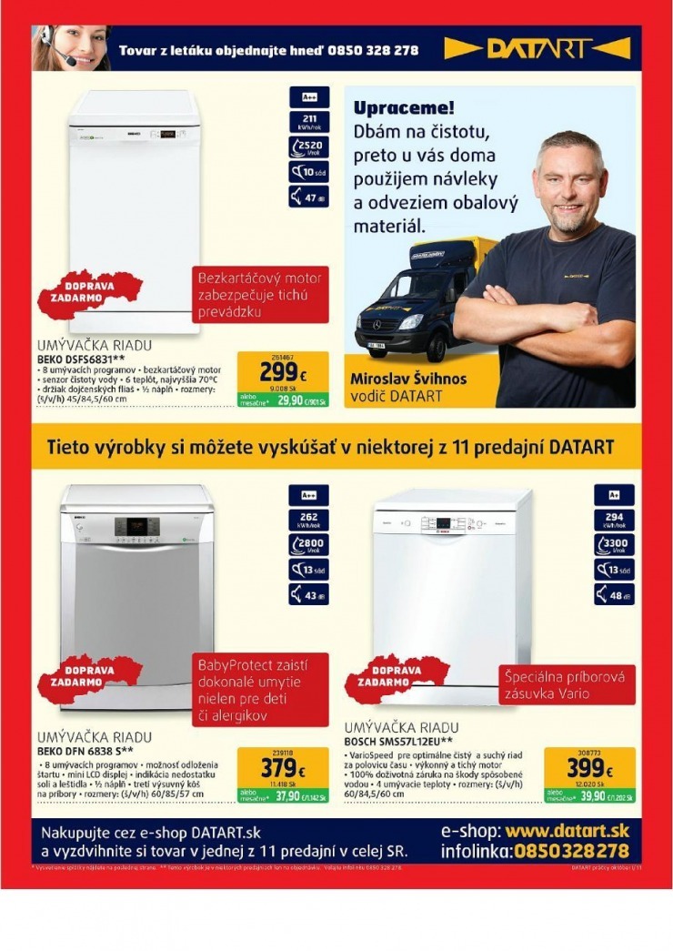 leták Datart leták - práčky strana 11 leták Datart leták - práčky strana 11