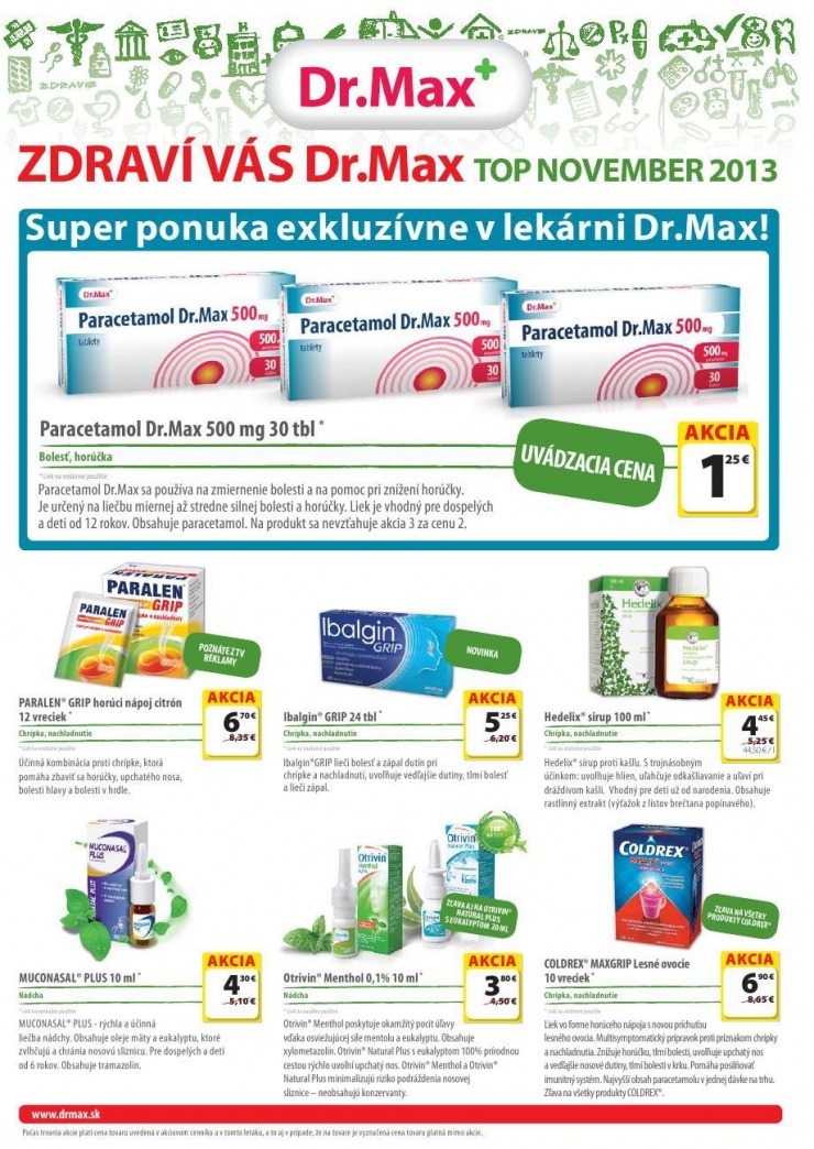 leták Dr.Max špeciálny leták strana 1 leták Dr.Max špeciálny leták strana 1