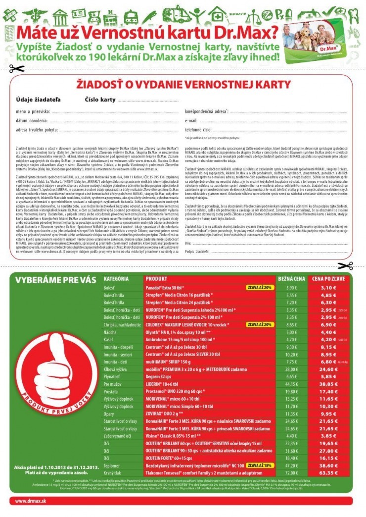 leták Dr.Max špeciálny leták strana 6 leták Dr.Max špeciálny leták strana 6