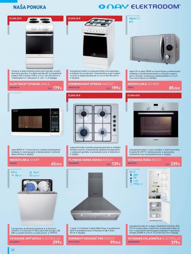 leták NAY Elektrodom leták - TOP novinky strana 20 leták NAY Elektrodom leták - TOP novinky strana 20