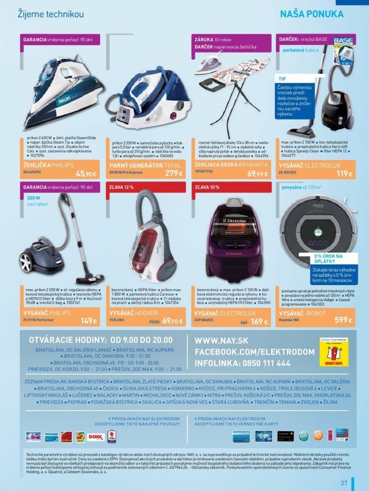 leták NAY Elektrodom leták - TOP novinky strana 27 leták NAY Elektrodom leták - TOP novinky strana 27