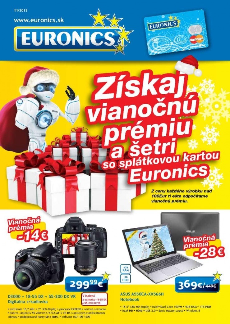 leták Euronics ponuka - Vianočné prémie strana 1 leták Euronics ponuka - Vianočné prémie strana 1