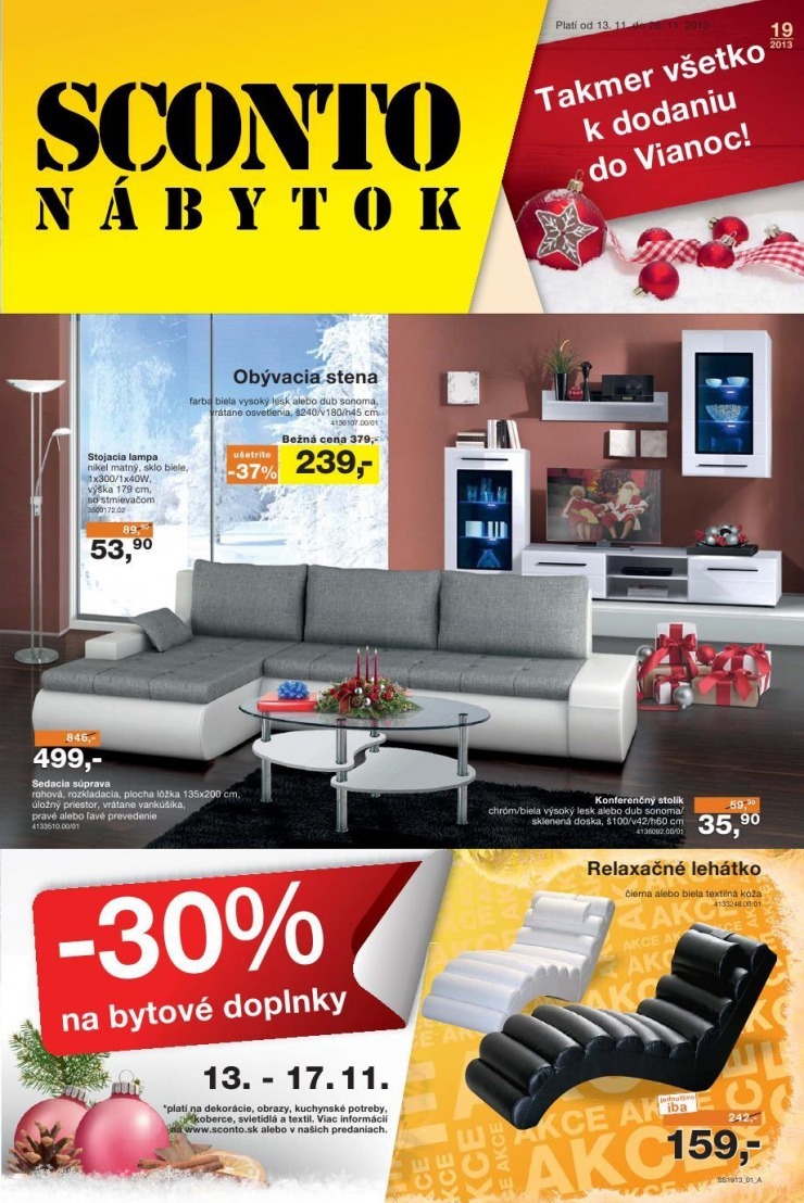 leták Sconto nábytok špeciálny leták strana 1 leták Sconto nábytok špeciálny leták strana 1