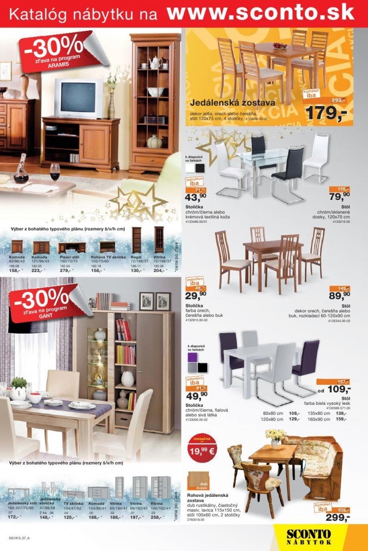 leták Sconto nábytok špeciálny leták strana 7 leták Sconto nábytok špeciálny leták strana 7