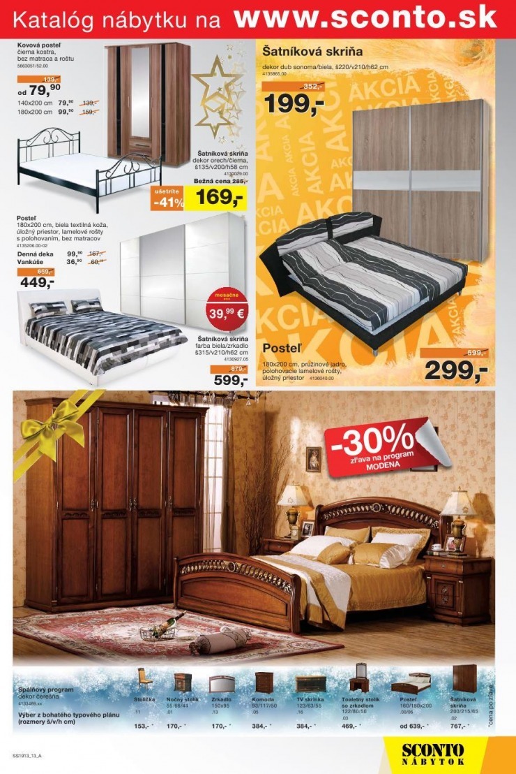 leták Sconto nábytok špeciálny leták strana 13 leták Sconto nábytok špeciálny leták strana 13