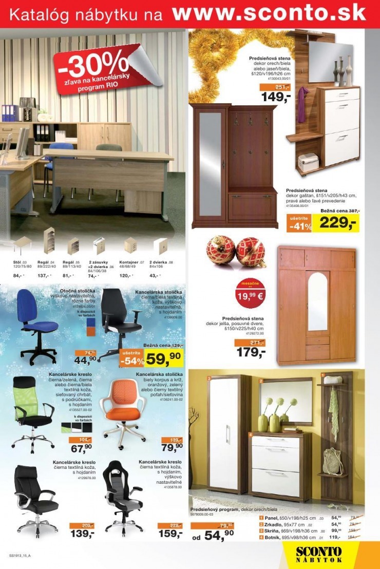 leták Sconto nábytok špeciálny leták strana 15 leták Sconto nábytok špeciálny leták strana 15
