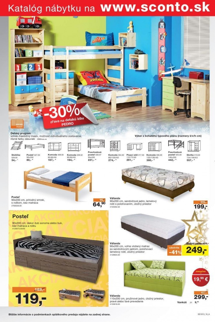 leták Sconto nábytok špeciálny leták strana 16 leták Sconto nábytok špeciálny leták strana 16