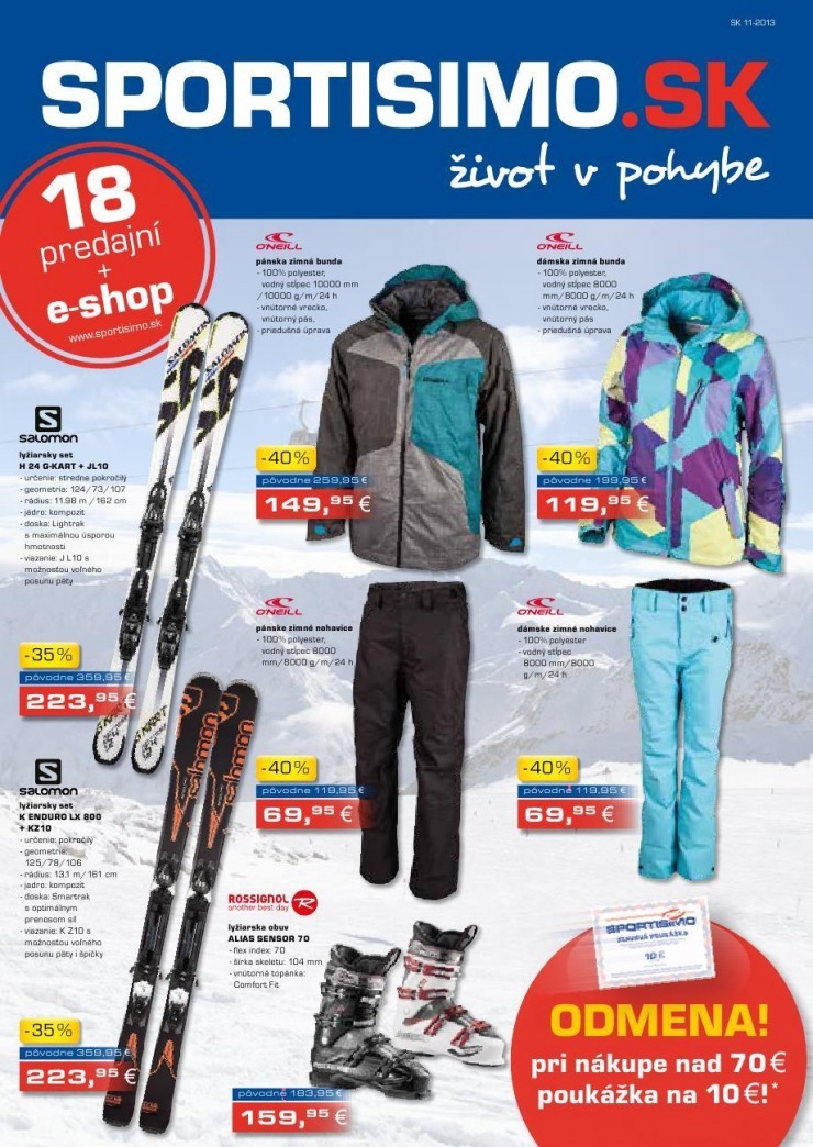 leták Sportisimo extra ponuka strana 1 leták Sportisimo extra ponuka strana 1