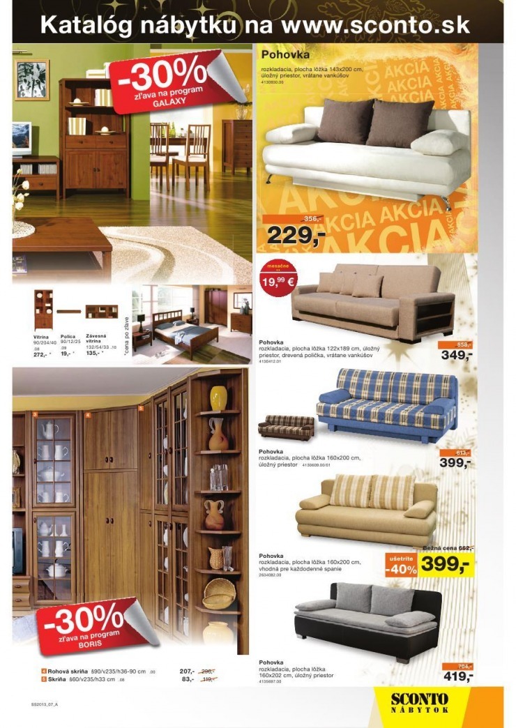 leták extra leták Sconto nábytok strana 7 leták extra leták Sconto nábytok strana 7