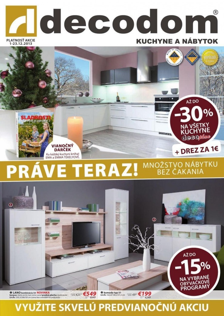 leták Decodom - predvianočná akcia strana 1 leták Decodom - predvianočná akcia strana 1