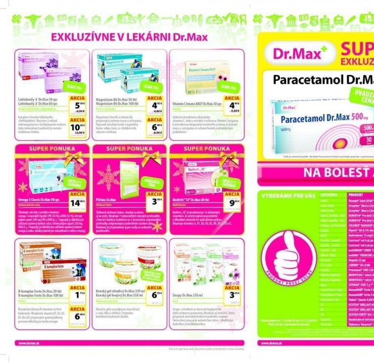 leták Dr.Max extra ponuka strana 1 leták Dr.Max extra ponuka strana 1