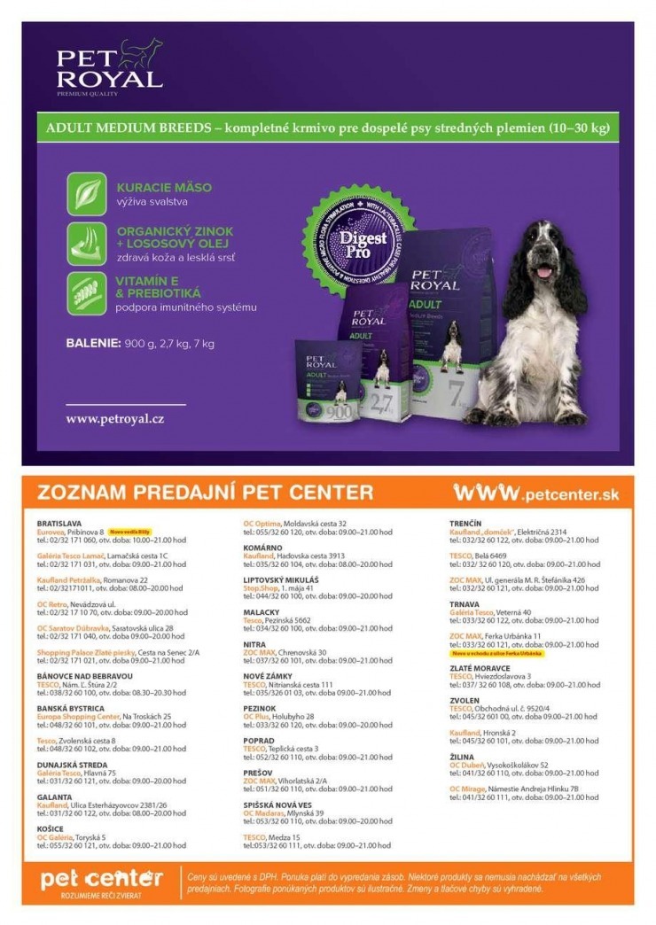 leták Pet Center špeciálna ponuka strana 16 leták Pet Center špeciálna ponuka strana 16