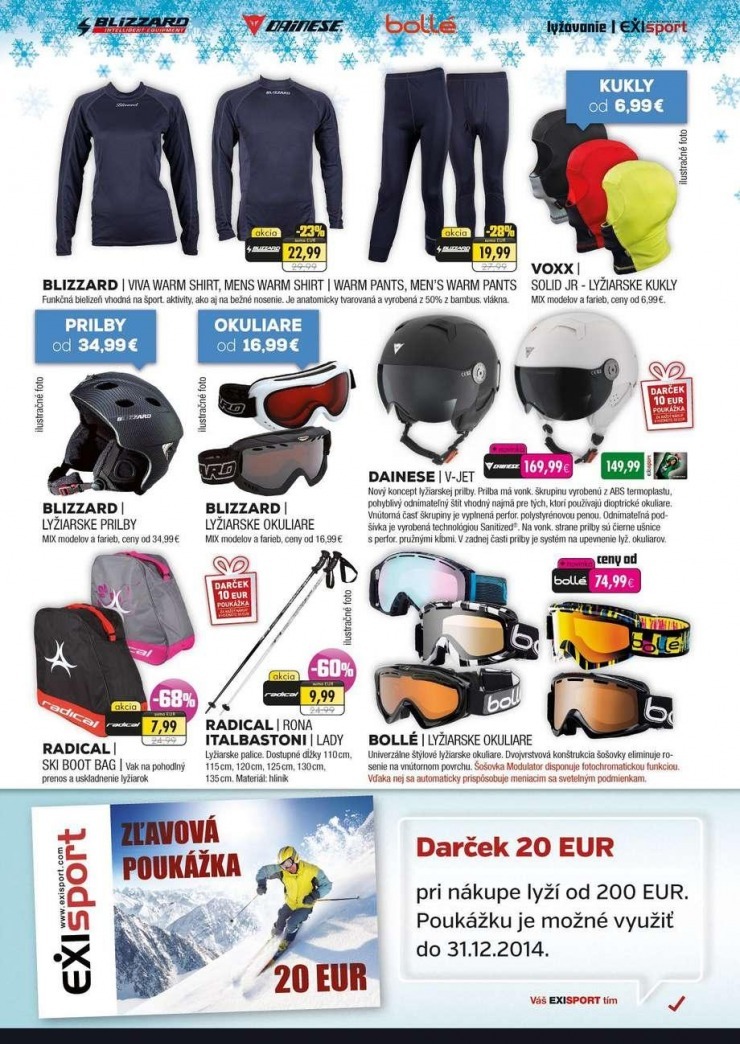 leták EXIsport Vianočná ponuka strana 5 leták EXIsport Vianočná ponuka strana 5