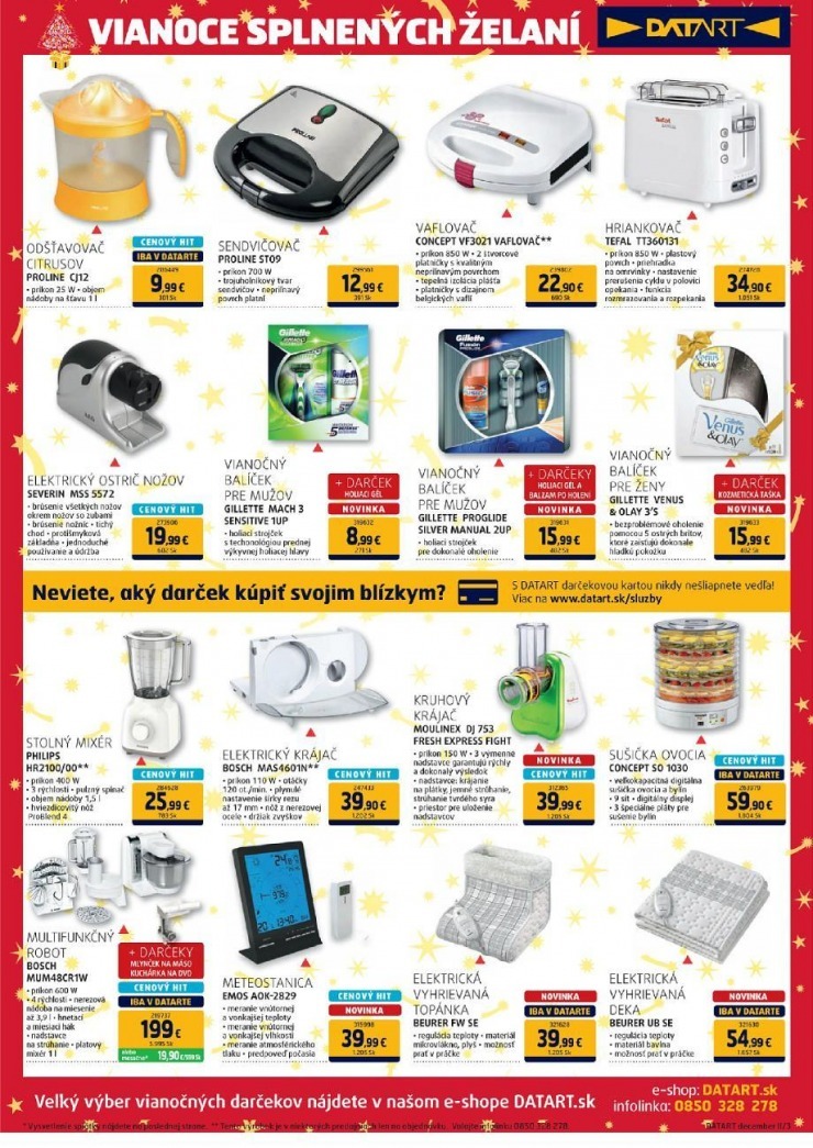 leták Datart Vianočná ponuka strana 3 leták Datart Vianočná ponuka strana 3