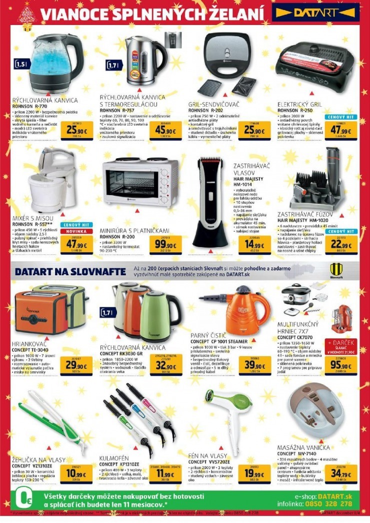 leták Datart Vianočná ponuka strana 4 leták Datart Vianočná ponuka strana 4