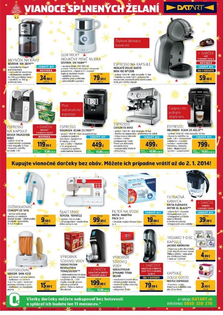 leták Datart Vianočná ponuka strana 6 leták Datart Vianočná ponuka strana 6