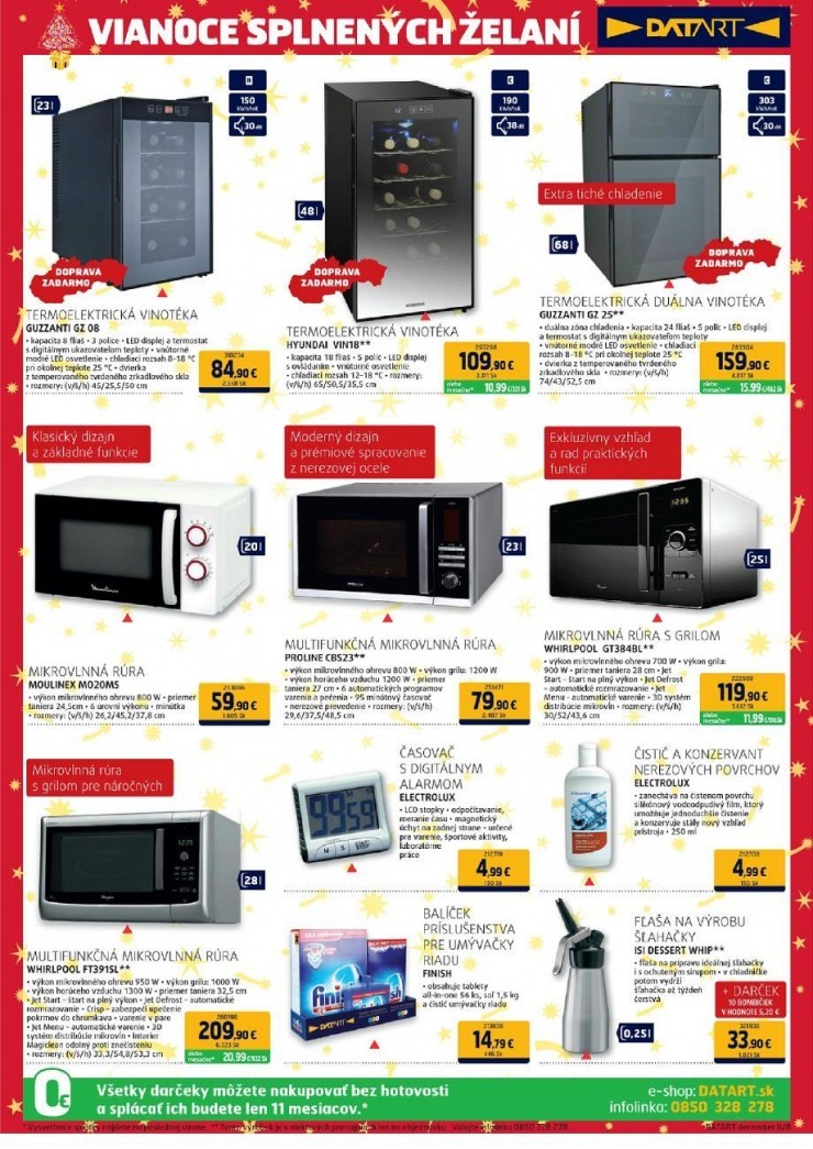 leták Datart Vianočná ponuka strana 8 leták Datart Vianočná ponuka strana 8