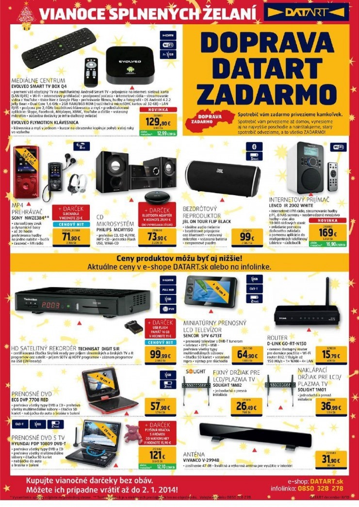 leták Datart Vianočná ponuka strana 10 leták Datart Vianočná ponuka strana 10
