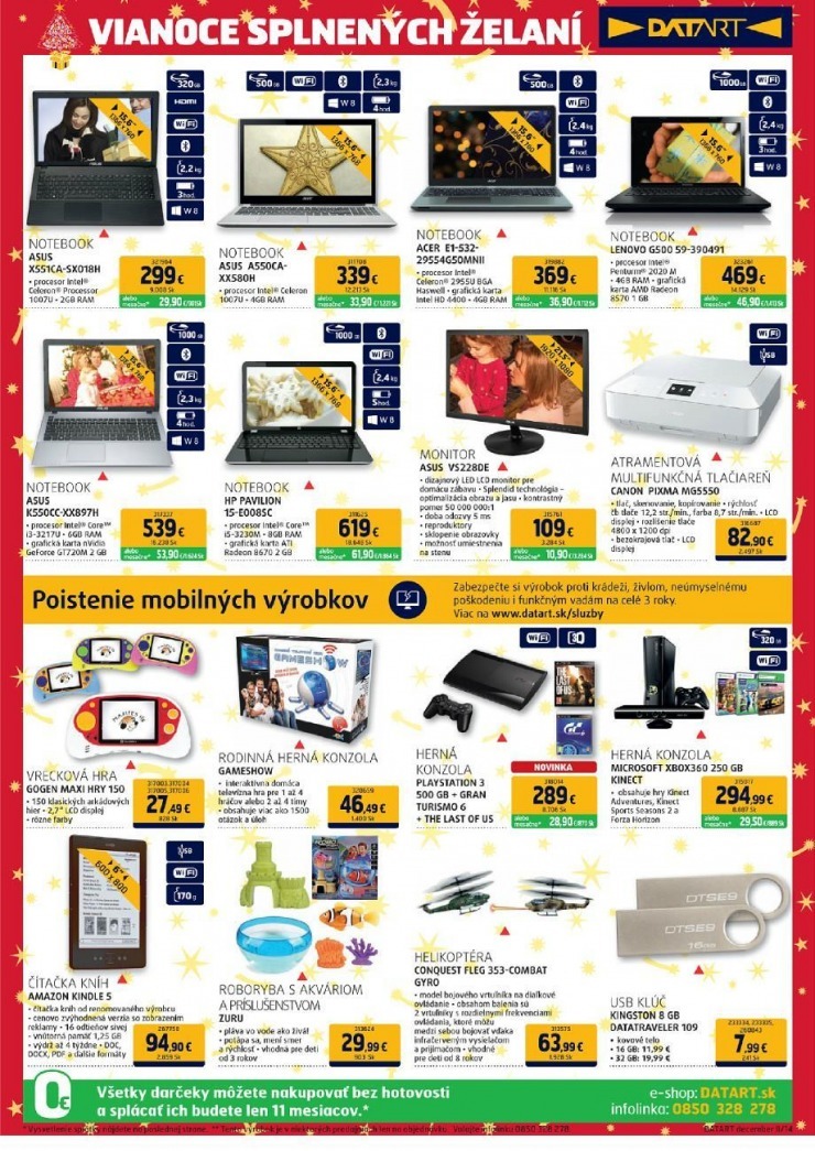 leták Datart Vianočná ponuka strana 14 leták Datart Vianočná ponuka strana 14