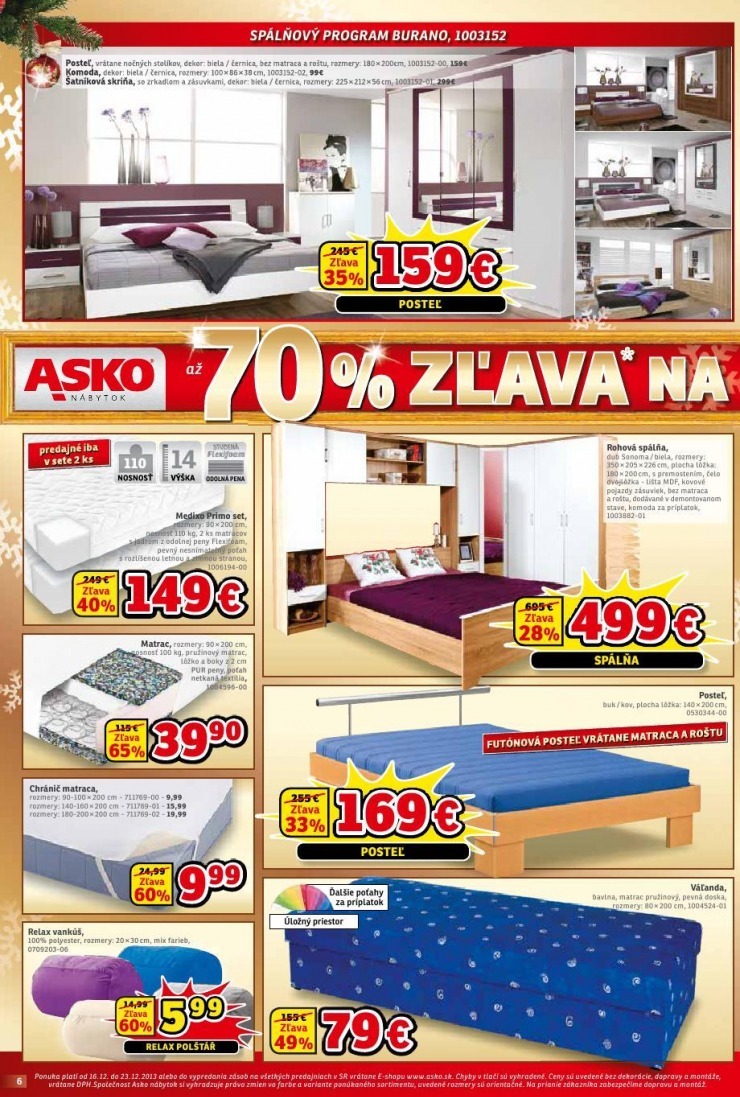 leták ASKO nábytok - bytové doplnky strana 6 leták ASKO nábytok - bytové doplnky strana 6